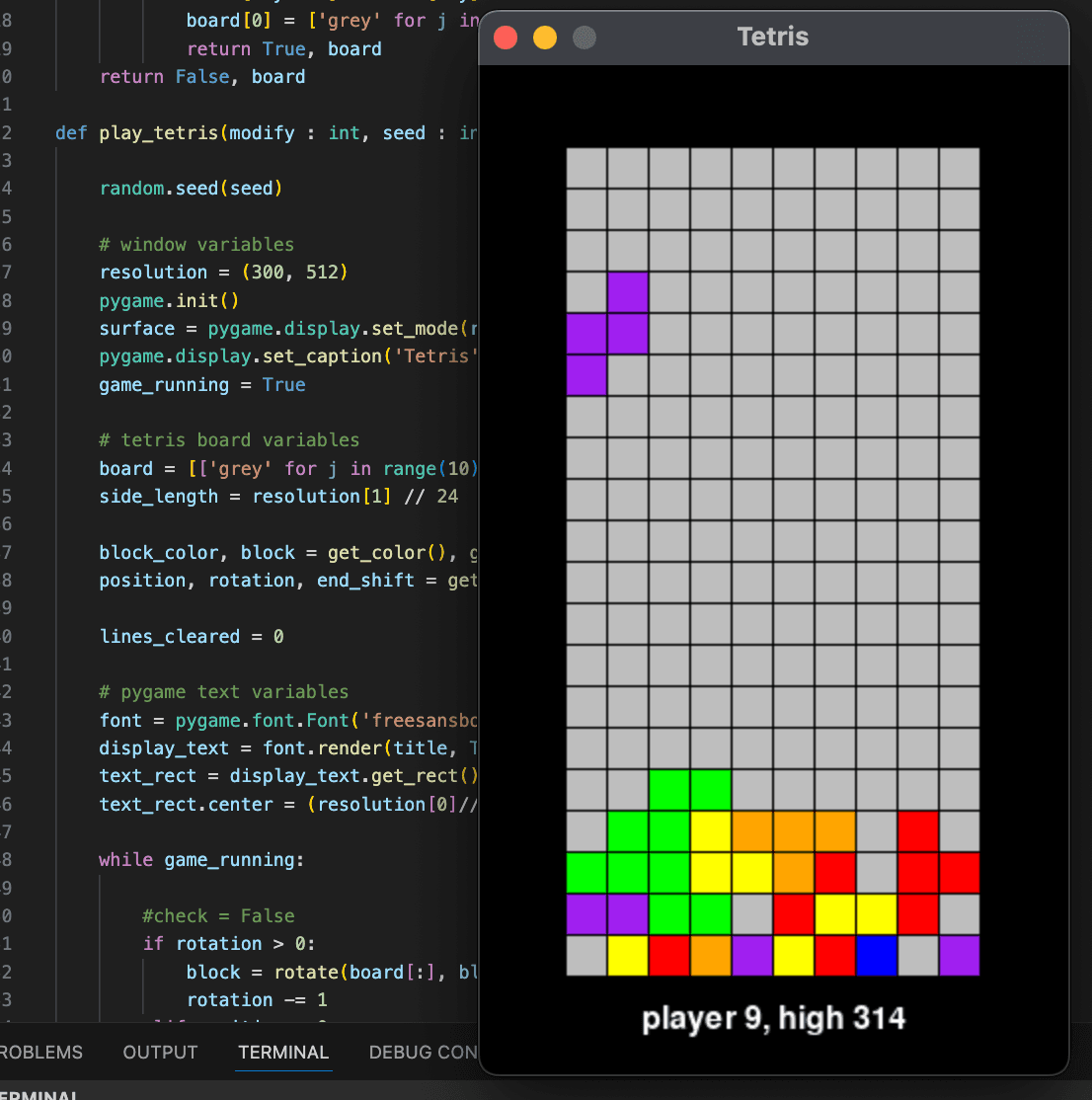 Tetris ML